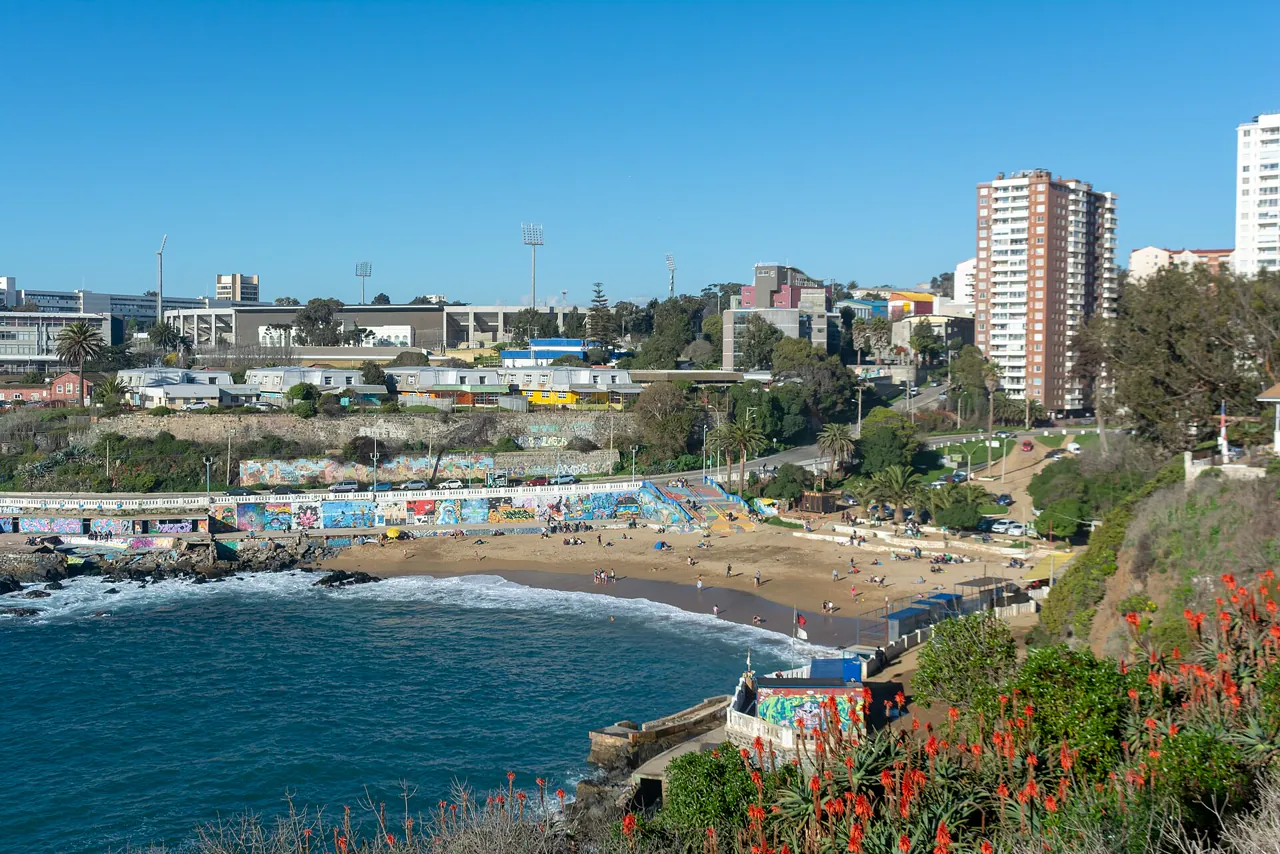 Playa Las Torpederas en Valparaíso